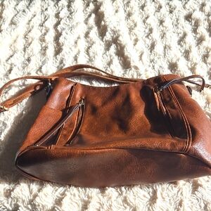 Brown Leather Shoulder Bag